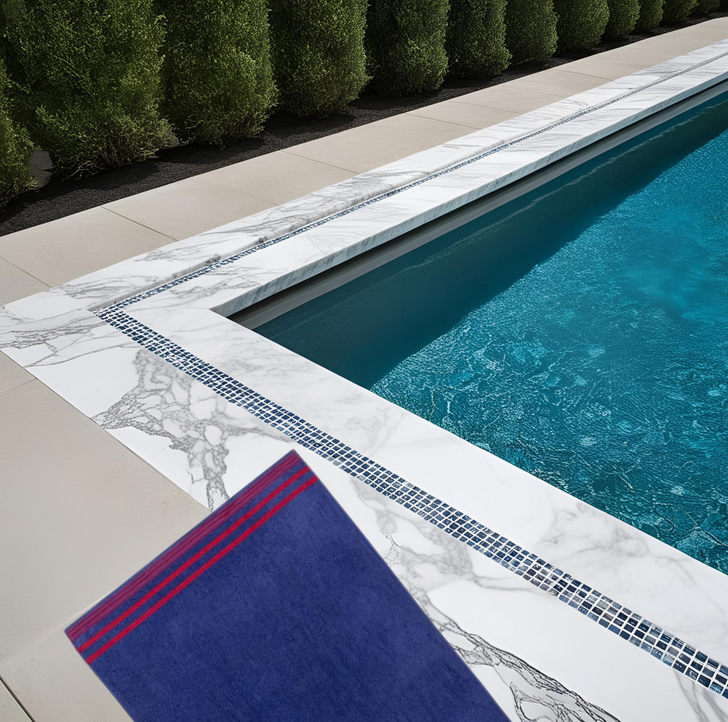 Toalla de Playa Popa Grande 90x170 cm – 100% Algodón Rizo Suave, Absorbente y de Secado Rápido – Fabricada en Portugal – Estilo Premium – Ideal para Playa y Piscina