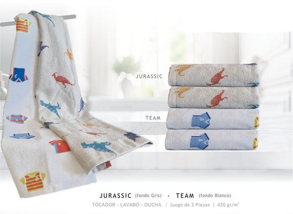 Toalla Jurassic / Toalla Team - Tu textil hogar